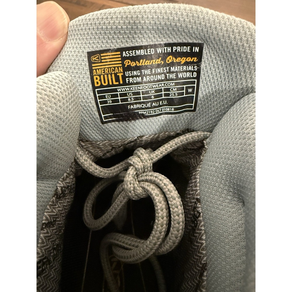 🔥 KEEN Women's Size 8.5 Durand II Mid Waterproof Hiking Shoe Boot Steel Gray - Picture 7 of 9